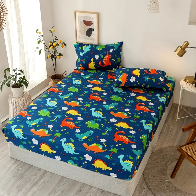 Gold Feather Fitted Sheet