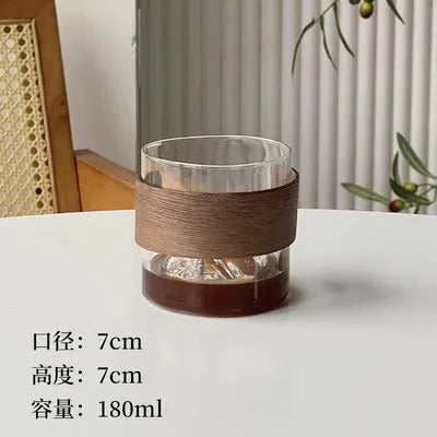 DecorBites™ Guanshan Hanging Ear Coffee Cup Glass Water Cup for Hand Brew Latte Tea Drink