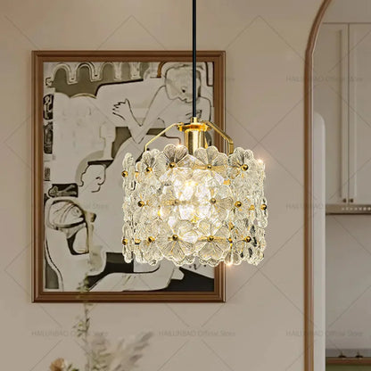 DecorBites™ French Light Luxury Bedroom Chandelier Cream Style Romantic Garden Decor