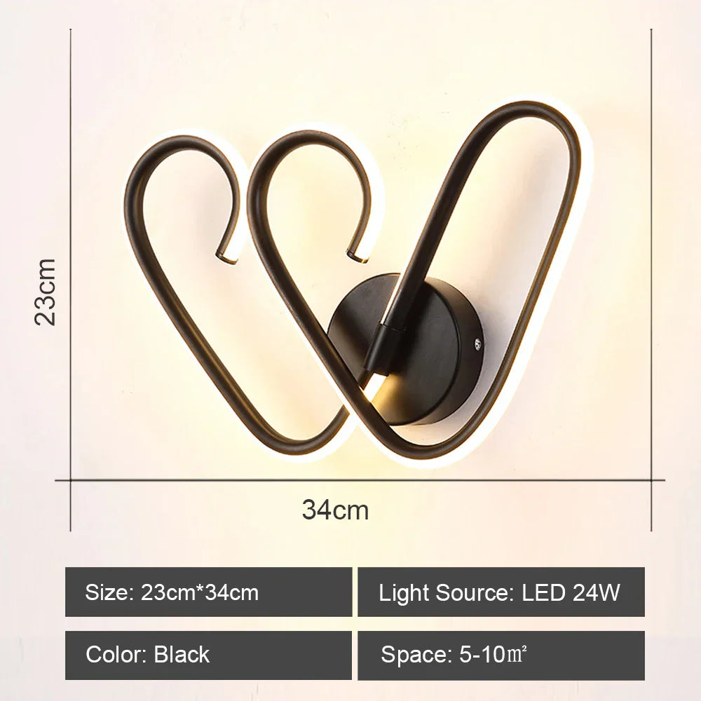 DecorBites™ LED Acrylic Wall Light Shade for Bedroom Living Room Home décor