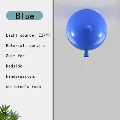 DecorBites™ LED Balloon Ceiling Lamp: New Nordic Style for Children's Room, E27 Indoor Lighting Fixtures