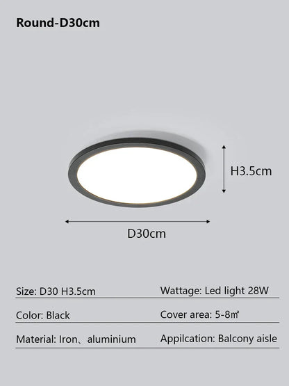 DecorBites™ LED Ceiling Lamp: Modern Minimalist Rectangular Design for Living room, Bedroom, Indoor Lighting