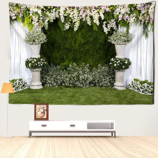 DecorBites™ Garden Landscape Tapestry Wall Hanging Natural Boho Home Decor Scenery Art