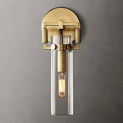 DecorBites™ Industrial Glass Wall Lamp Retro Sconce for Bedroom Study Loft Dining Room