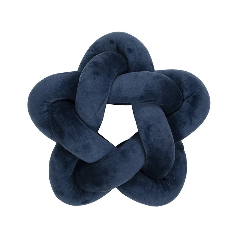 Blue Knot Ball Pillows