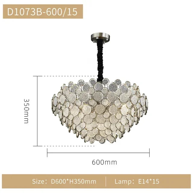 DecorBites™ LED Ceiling Chandelier Nordic Luxury Design for Living Dining Bedroom Lighting