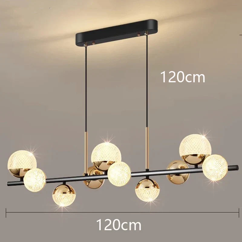 Silver LED Living Chandelier