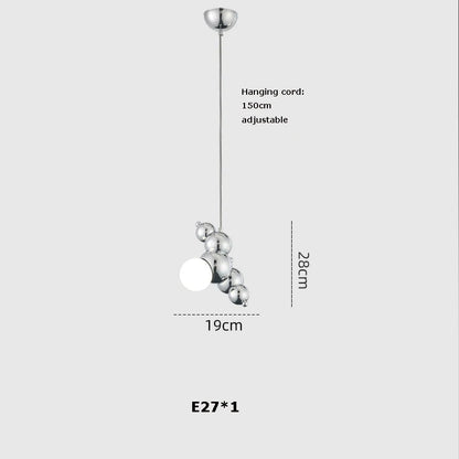 DecorBites™ Dimmable LED Hanging Pendant Light for Living Room - Gold Silver Luminaire