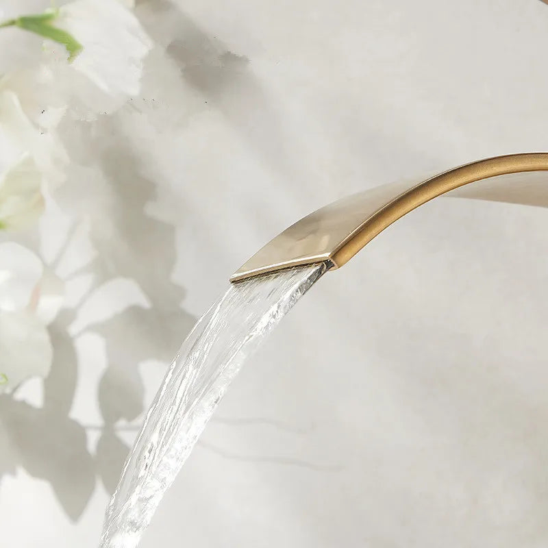 Rose Gold Waterfall Faucet