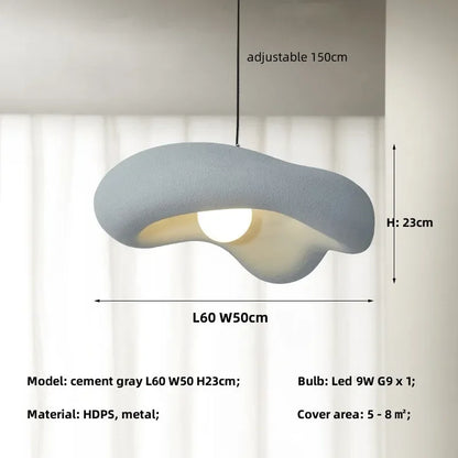 DecorBites™ Creamy Style Pendant Light | Resin Dining Room LED Island Lamp