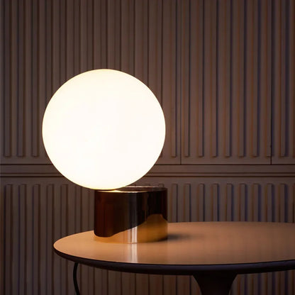 DecorBites™ Glass Ball Table Lamp for Bedroom Study Hotel, Nordic Modern Decorative Bedside Light