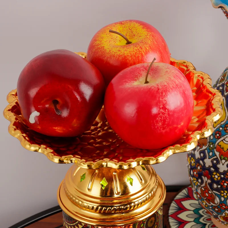 DecorBites™ Fruit Platter Desk Lamp: Rechargeable, Romantic Night Light for Living Room, Bedroom