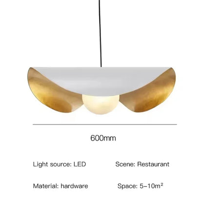 DecorBites™ Lederam Manta Pendant - Industrial Retro Style White/Black Ceiling Lamp