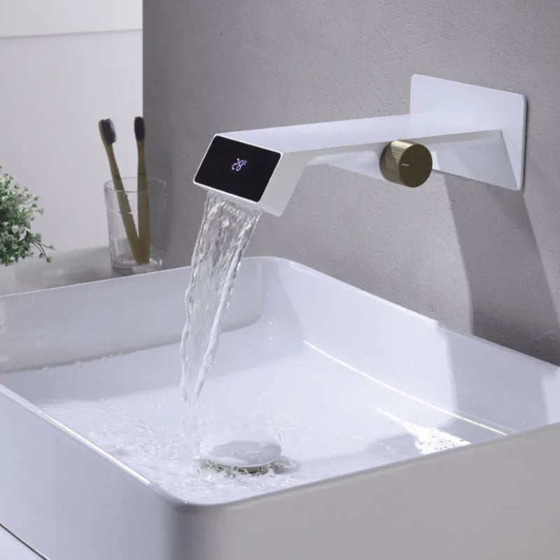 Brass Wall LED Faucet