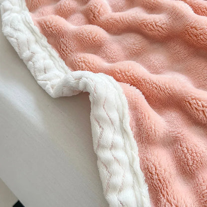 DecorBites™ Cozy Faux Rabbit Fur Throw Blanket for Sofa & Bed, 200X230cm