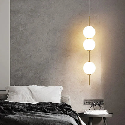 DecorBites™ LED White Glass Ball Pendant Lamp for Home Decor.