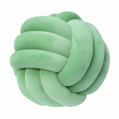 DecorBites™ Knot Ball Short Plush Throw Pillow for Home Décor and Comfort