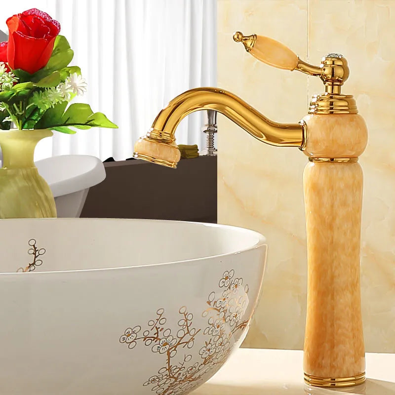 Gold Jade Brass Faucet