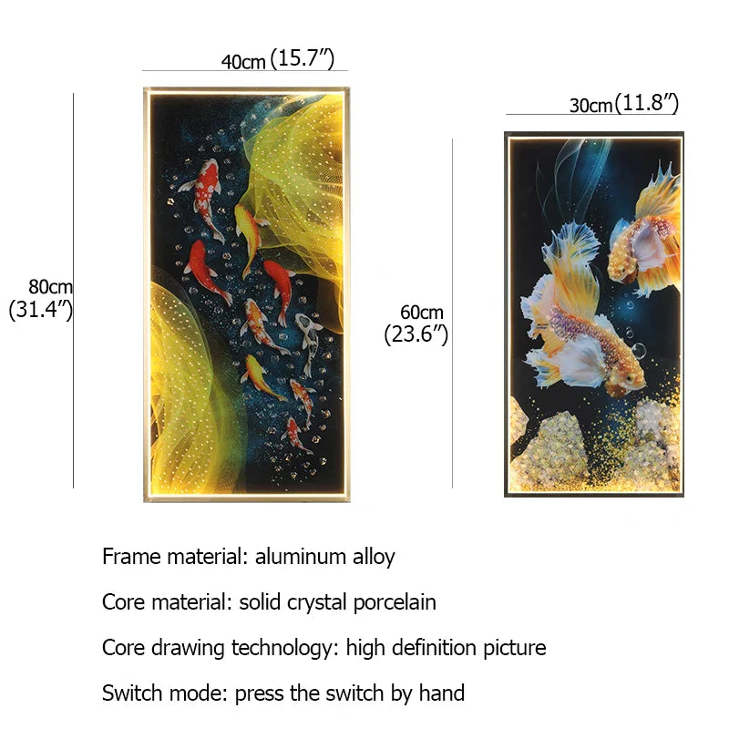 Gold Fish LED Sconce