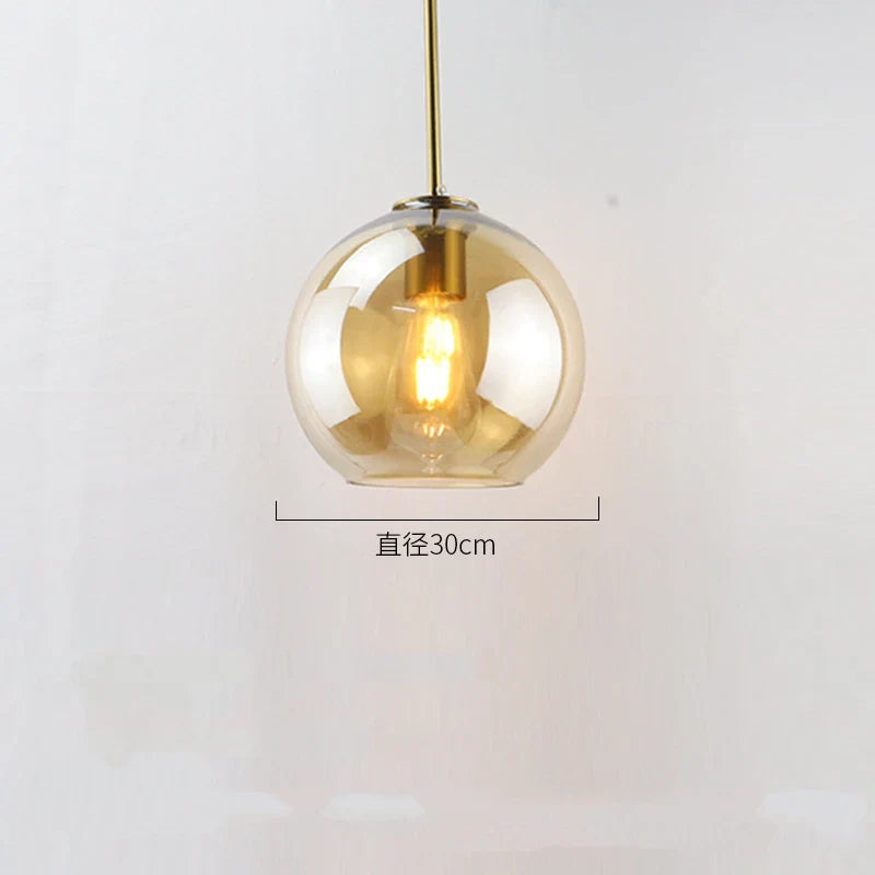 DecorBites™ Glass Ball LED Pendant Lights for Chic Home Decor and Lighting
