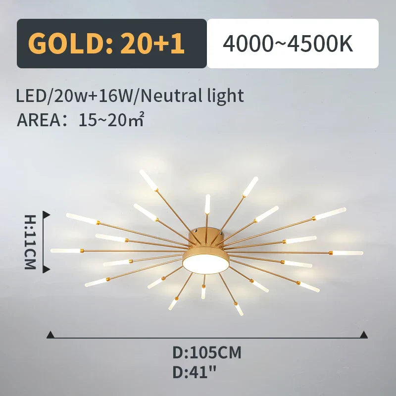 LED Fireworks Pendant Lamp