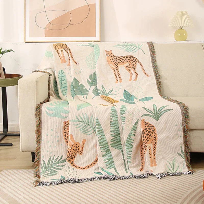 DecorBites™ Leopard Print Throw Blanket