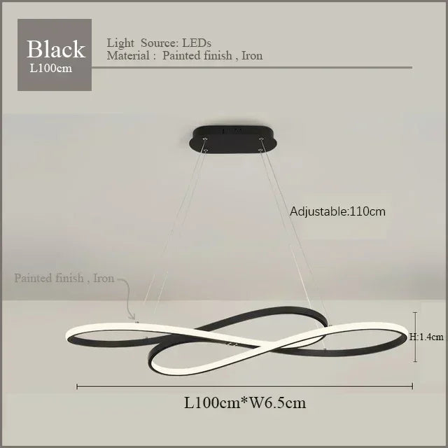 LED Chandelier Remote Dimming Gold