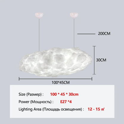 DecorBites™ Cloud Chandelier Pendant Light for Dining Room & Kitchen Island