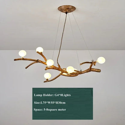 DecorBites™ Glass Bubble Chandelier Pendant Light for Living Dining Room