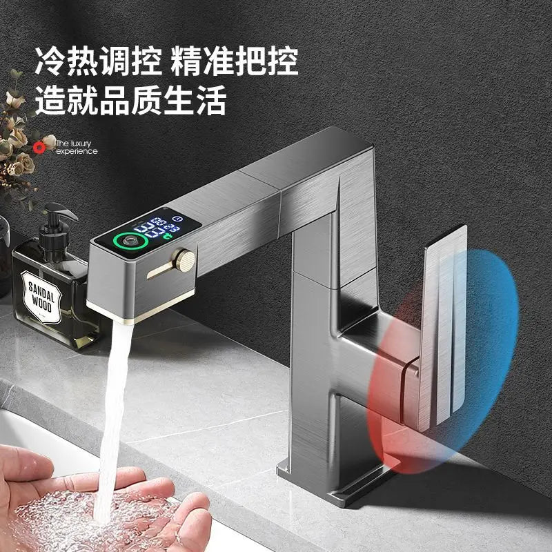 Chrome LED Basin Faucet