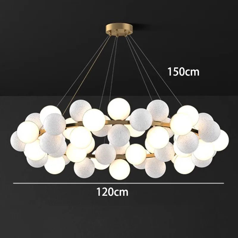 Chrome Linear LED Chandelier