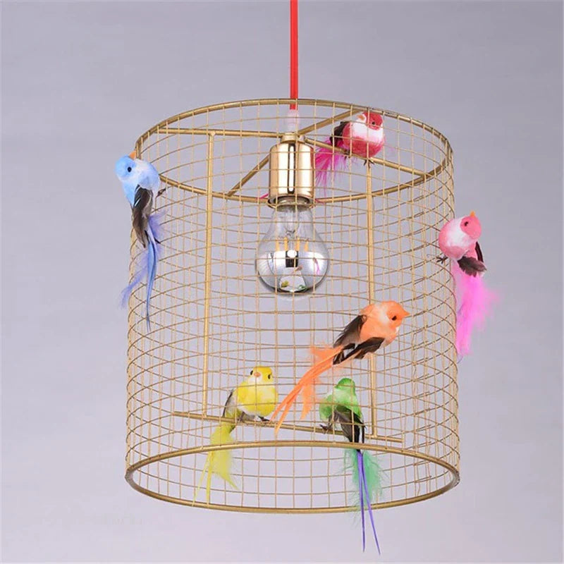 Gold Cage Pendant Light