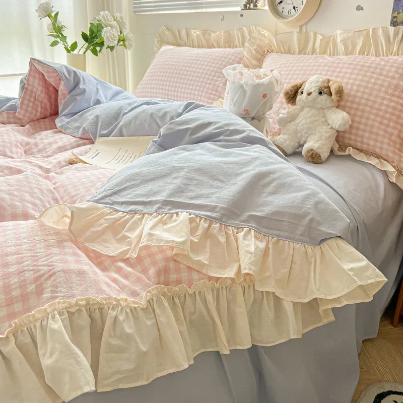 Lace Ruffle Cotton Bedding