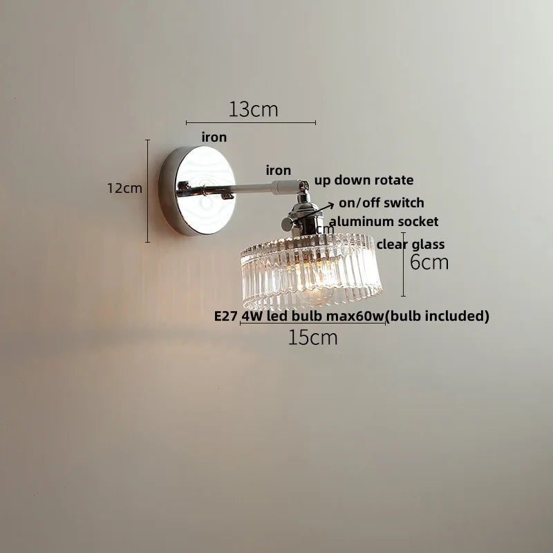 DecorBites™ Crystal LED Wall Light – Modern Nordic Living Room Bedside Lamp