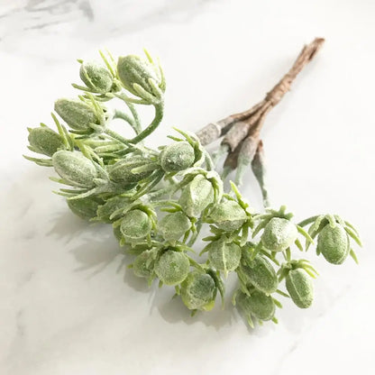 DecorBites™ Green Plant Flower Cherry Stamen Berries Bundle for DIY Decor and Gifts