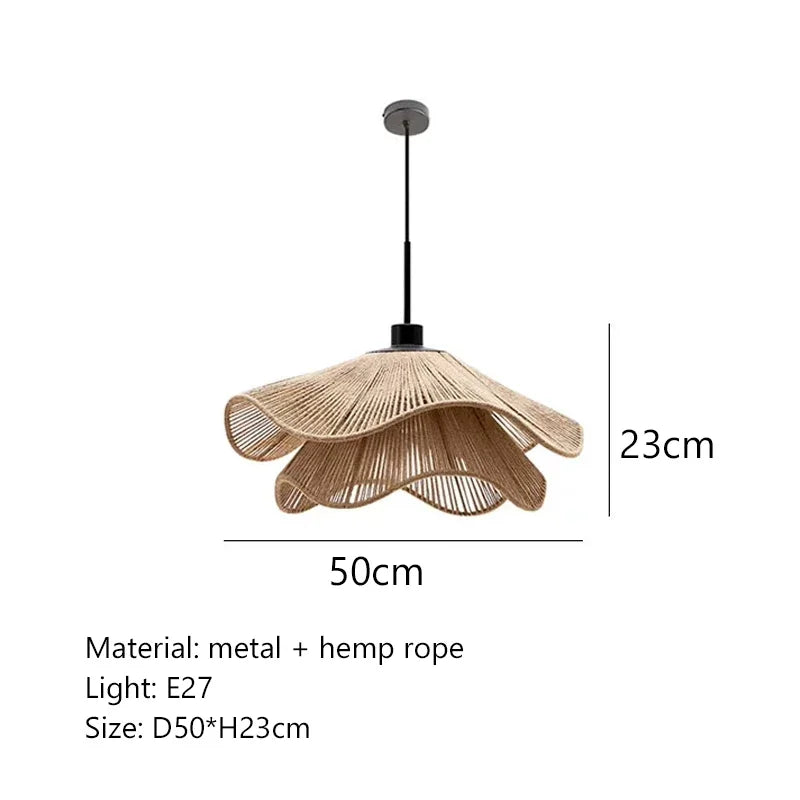 Hemp Wabi Sabi LED Pendant