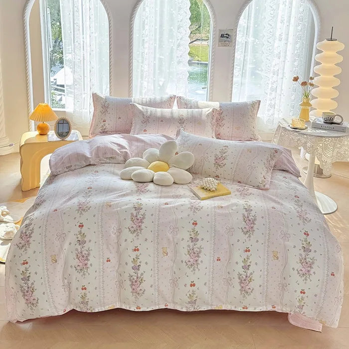 DecorBites™ Cotton Printed Bedding Set for Sweet Cozy Sleep