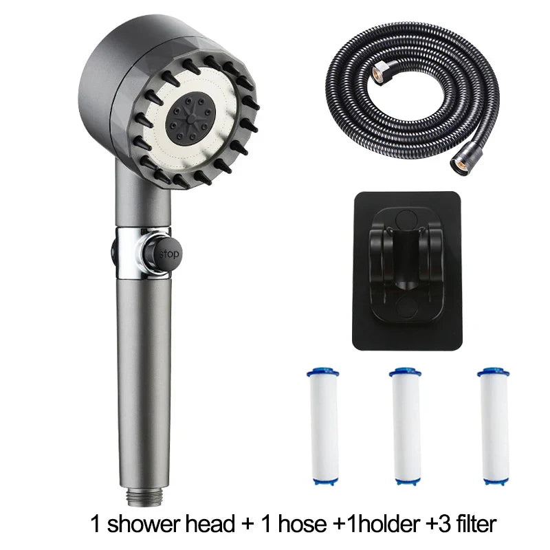 Metallic Multi-Mode Shower Set