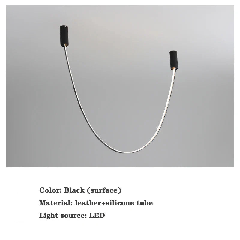 Leather Minimalist Chandelier