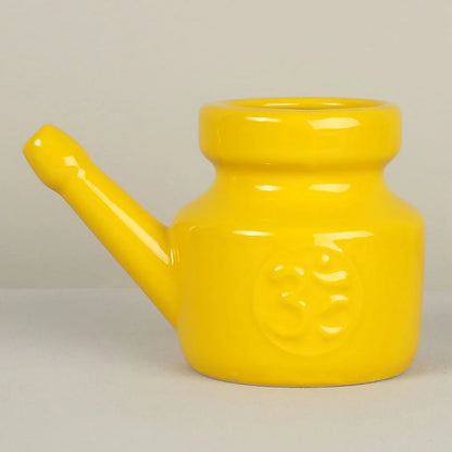 350Ml Ceramic Neti Pot Nose Cleaning Pot Durable Leakproof Spout Pot For Nasal Rinsing Nose Washing Men Women