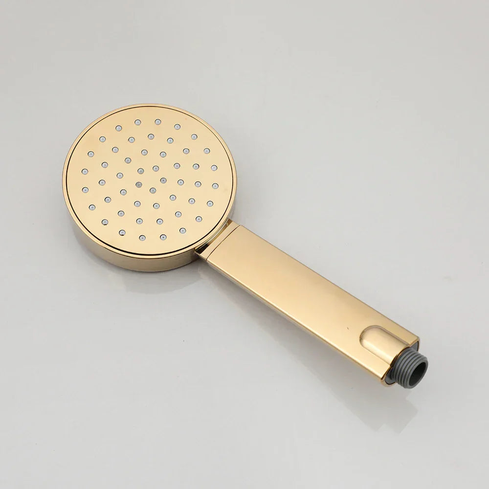 Gold Handheld Shower Rod