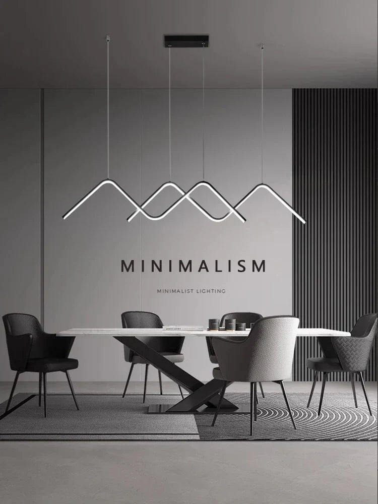 DecorBites™ Geometric LED Pendant Lights Modern Minimalist Chandelier Lighting