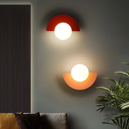 DecorBites™ Glass Ball LED Wall Lamp for Bedroom, Living Room, Study - Simple & Elegant