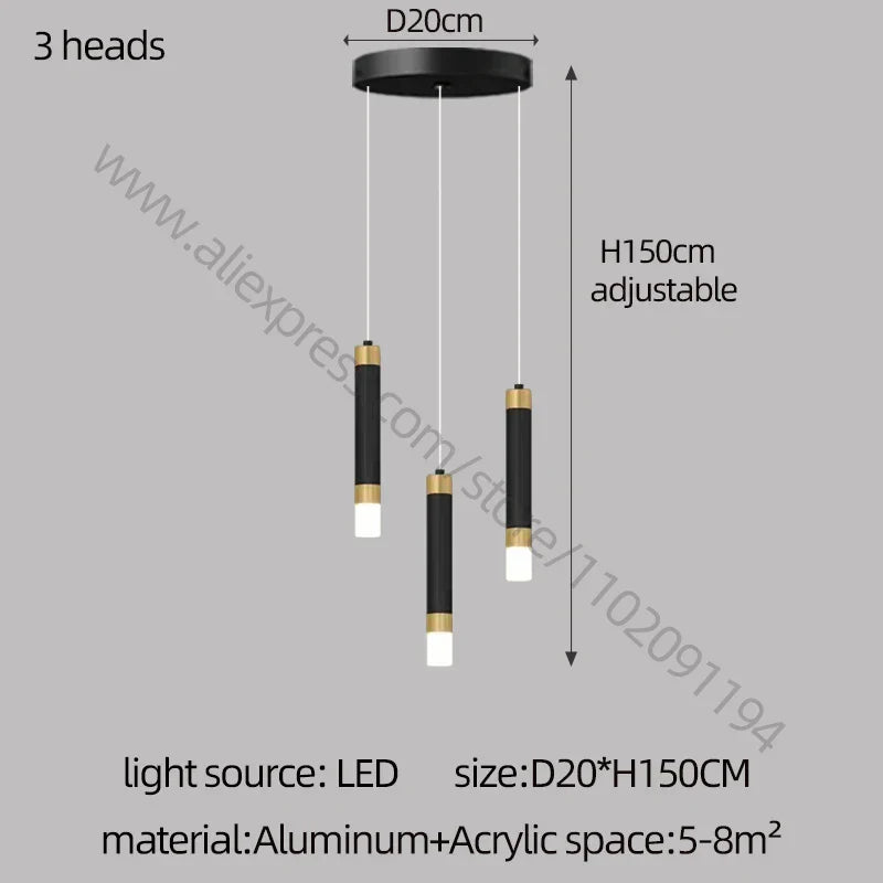 Nordic Acrylic LED Chandelier