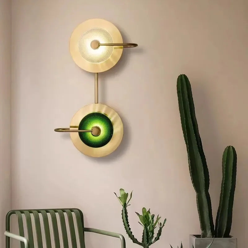 Green Crystal Wall Lamp
