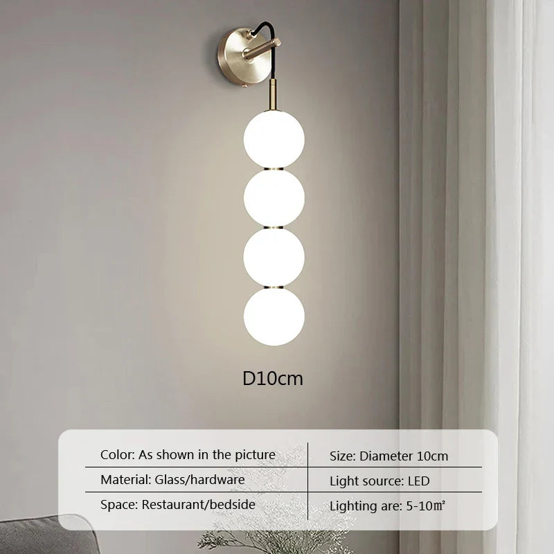 DecorBites™ Glass Ball Pendant Light for Duplex Stairwells, Living Room, Bedroom, and Staircase Decor