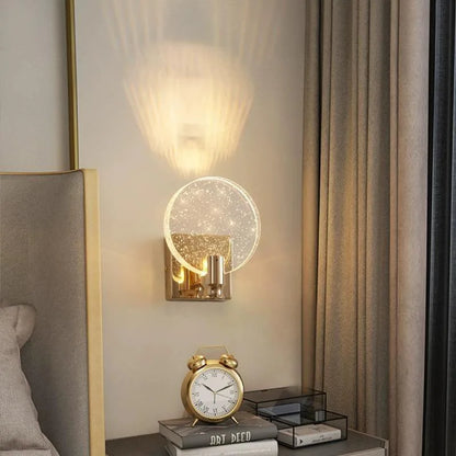 DecorBites™ Crystal Bubble Wall Lamp: Modern Luxury Lighting for Bedroom, Living Room, and Aisle