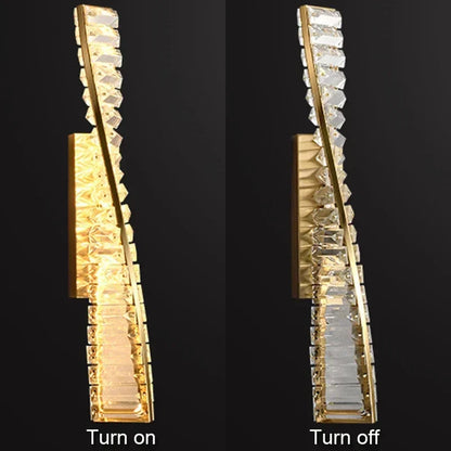 DecorBites™ Crystal LED Wall Lamp for Luxury Bedroom and Living Room Lighting