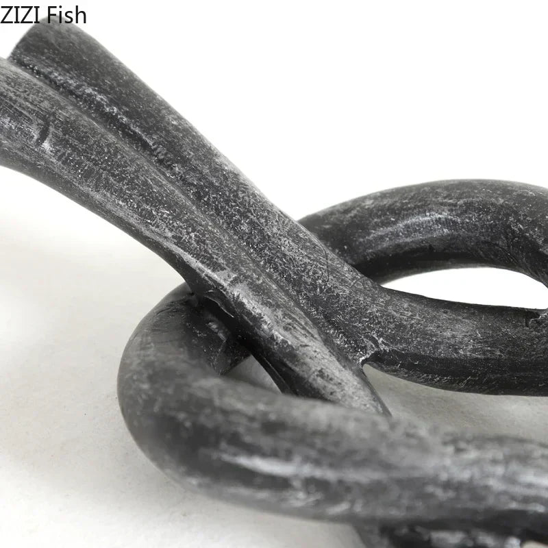 DecorBites™ Geometric Knot Resin Sculpture Desk Decoration Room Aesthetics Artwork