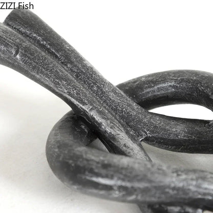 DecorBites™ Geometric Knot Resin Sculpture Desk Decoration Room Aesthetics Artwork